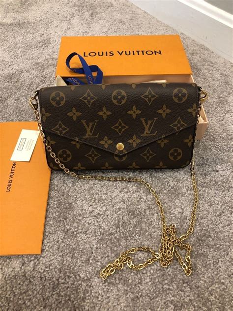 black louis vuitton bag gold chain|louis vuitton chain wallet felicie.